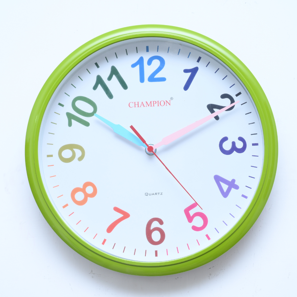 Champion Colorful Green Wall Clock