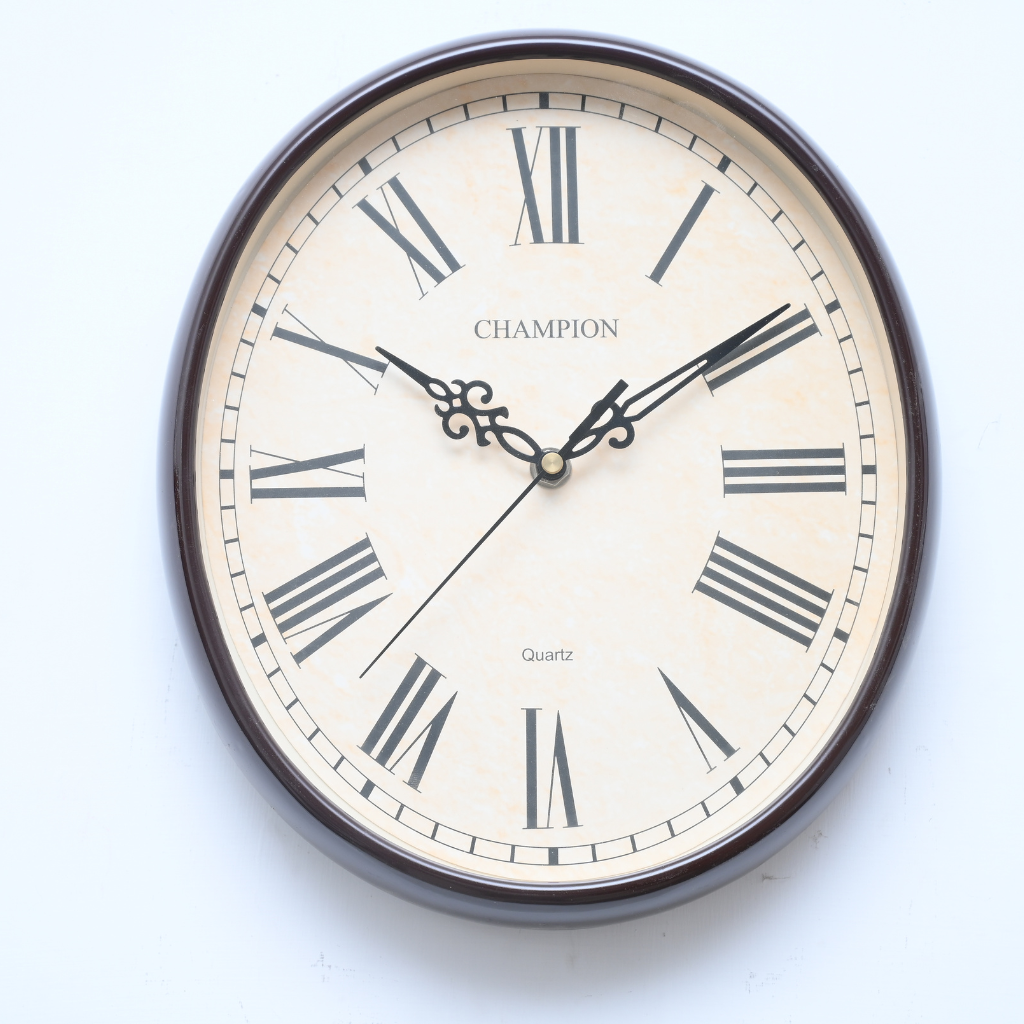 Champion Oval Shape Roman Wall Clock