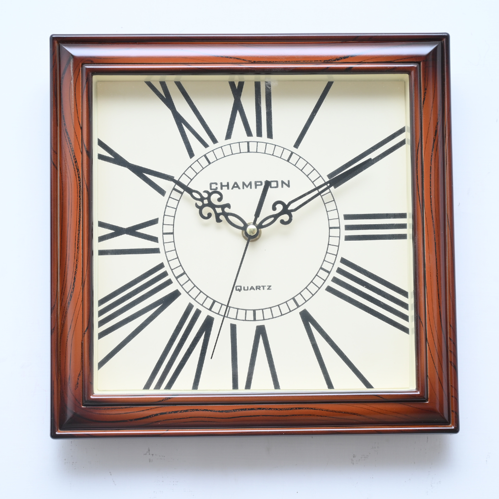 Champion Square Roman Wall Clock