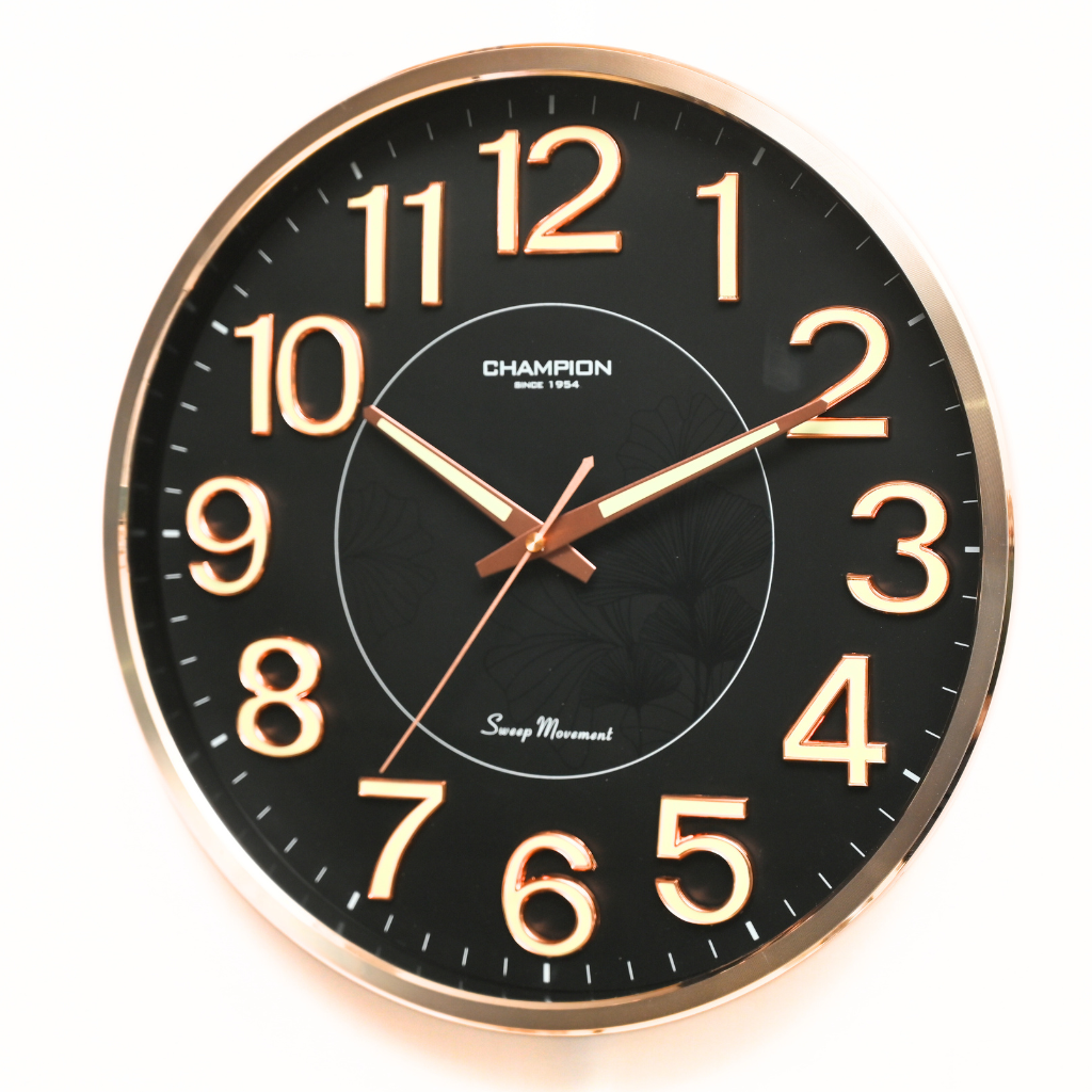 Champion Office Look Non Ticking Wall Clock