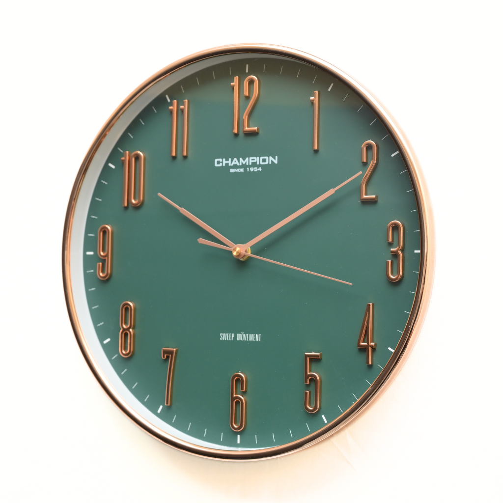 Champion Green Dial Stylish Wall Clock
