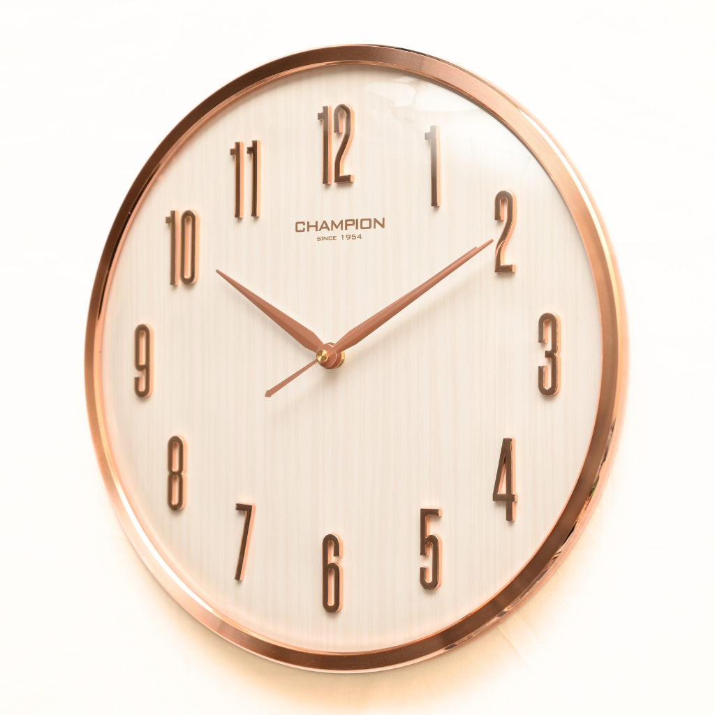 Champion Stylish Curved Glass Wall Clock