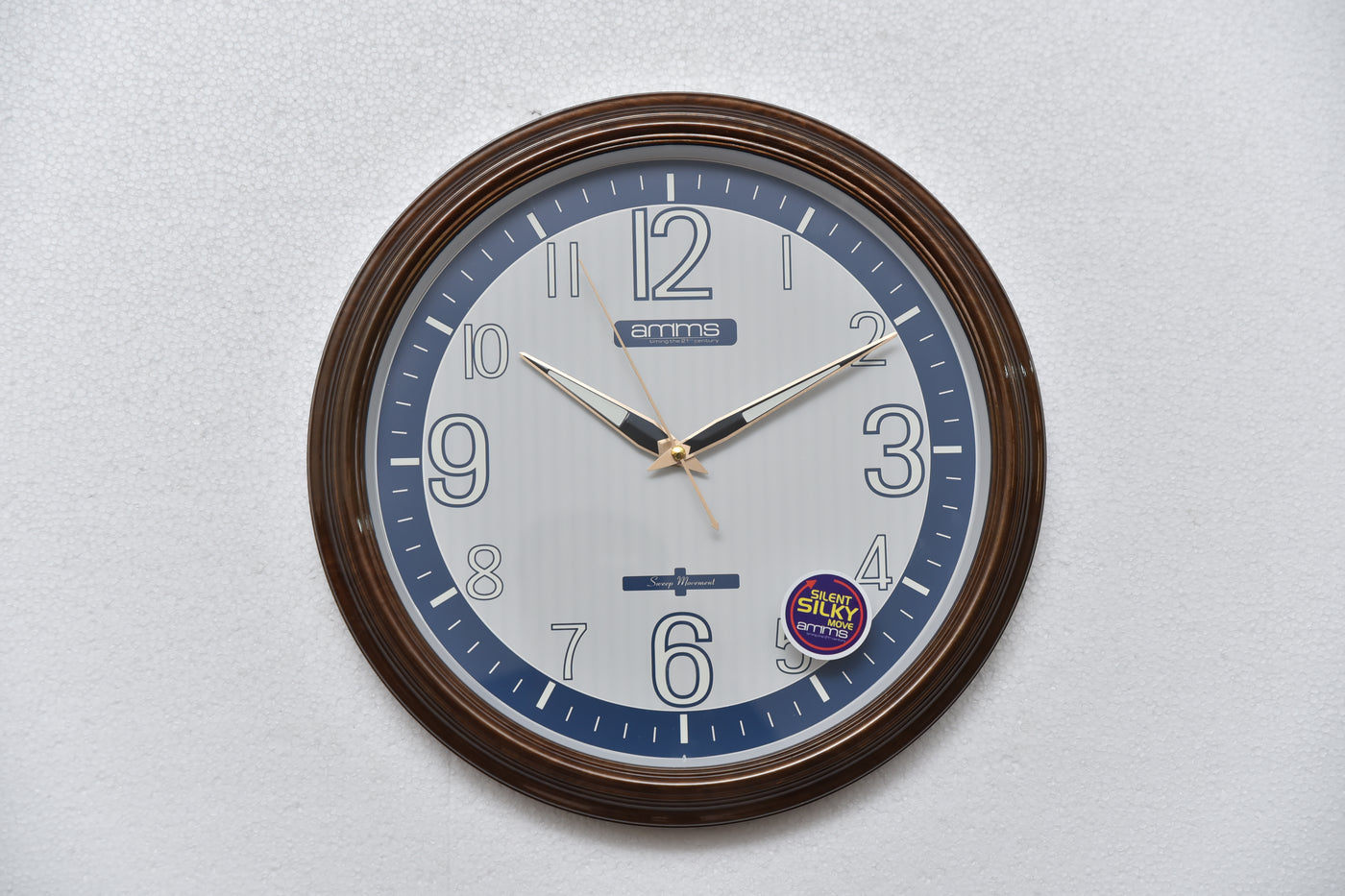 Champion Amms Non Ticking Wall Clock With Blue Luminous